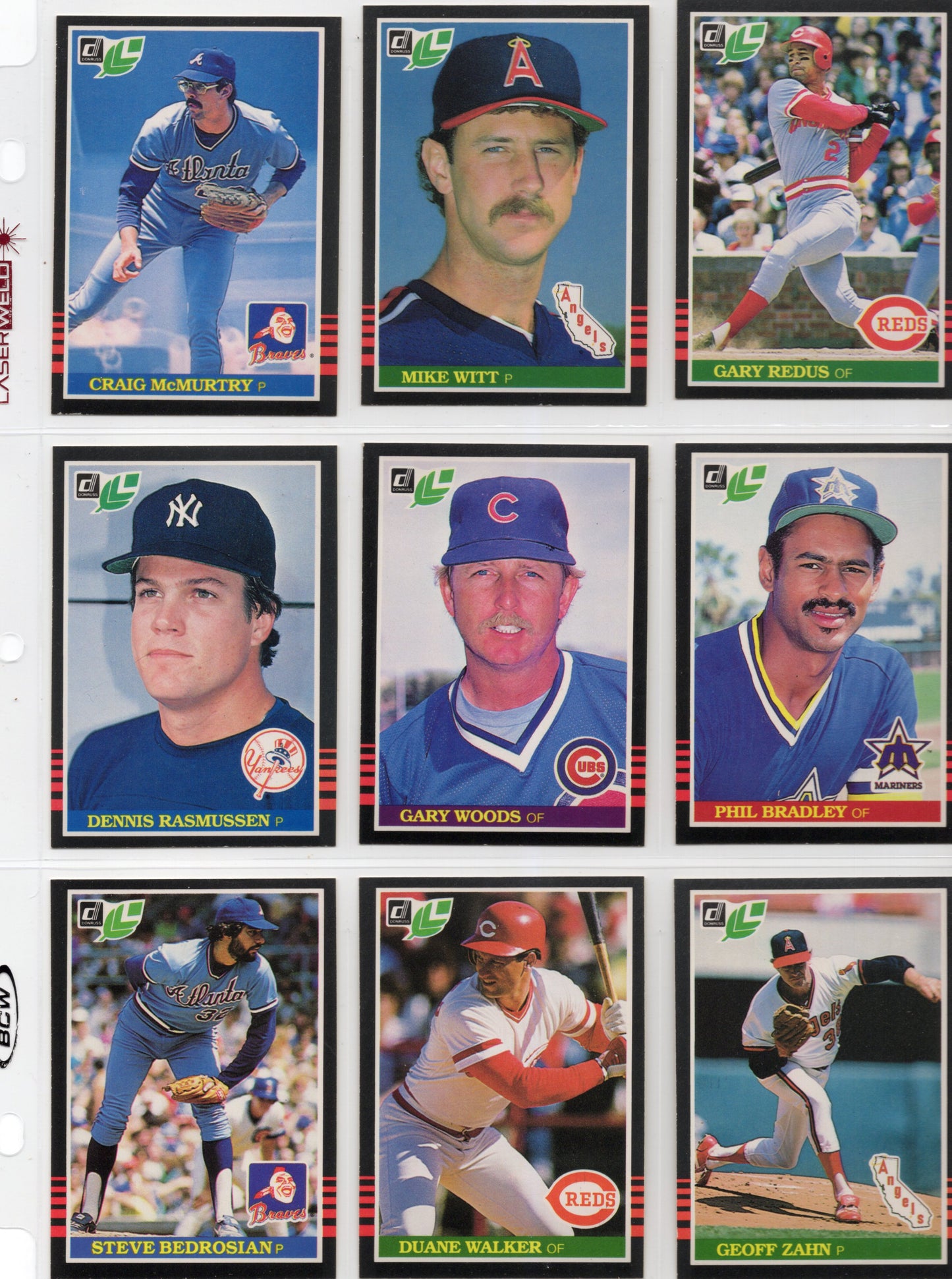 1985 Leaf Baseball Complete Set (259 Cards) + Lou Gehrig Puzzle