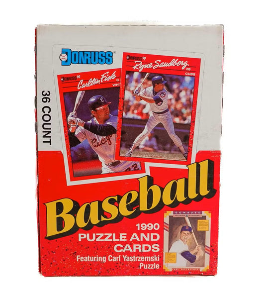 1990 Donruss MLB Baseball Card Wax Box (36 Packs)