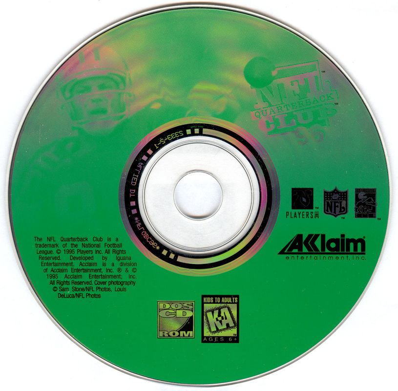 1995 Acclaim Entertainment NFL Quarterback Club '96 DOS CD-ROM Game in Box