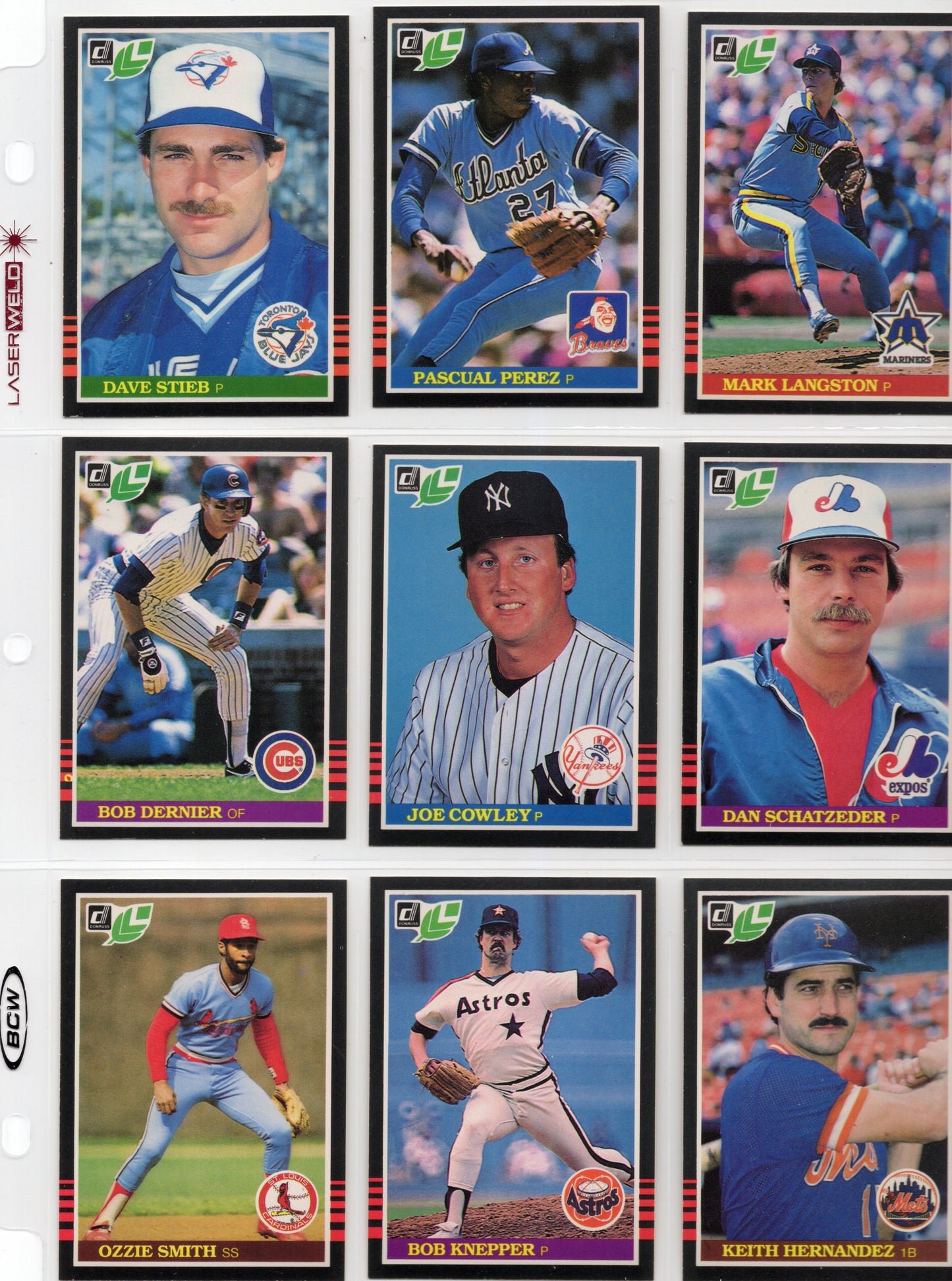 1985 Leaf Baseball Complete Set (259 Cards) + Lou Gehrig Puzzle