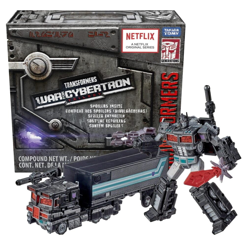 Hasbro Transformers Generations War for Cybertron Netflix Spoiler Pack Nemesis Prime Figure in Box