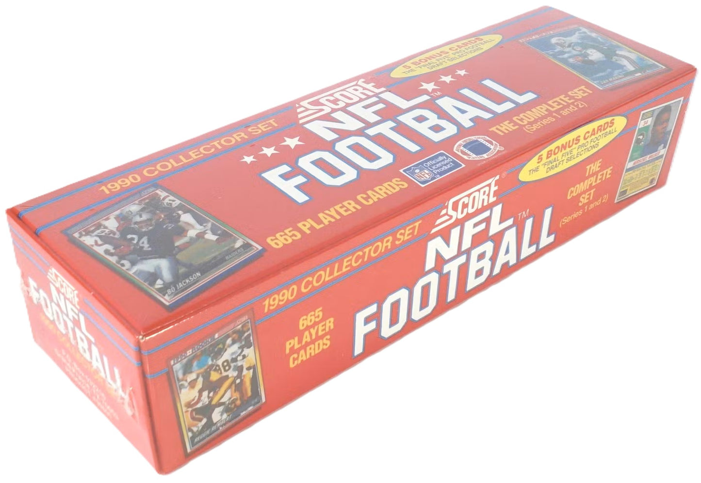 1990 Score NFL Football Card Complete Collector Set (665 Cards) Sealed Junior Seau Rookie
