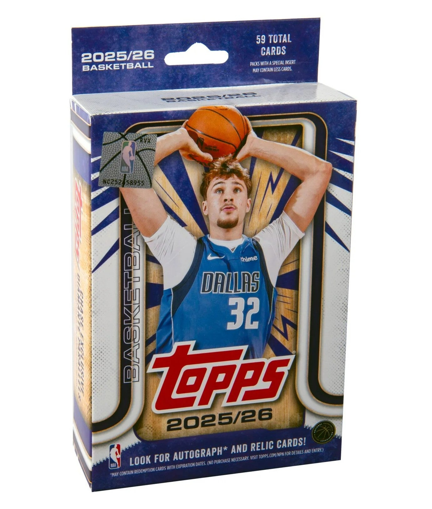 2025/26 Topps NBA Basketball Hanger Box (59 Cards) Possible Cooper Flagg