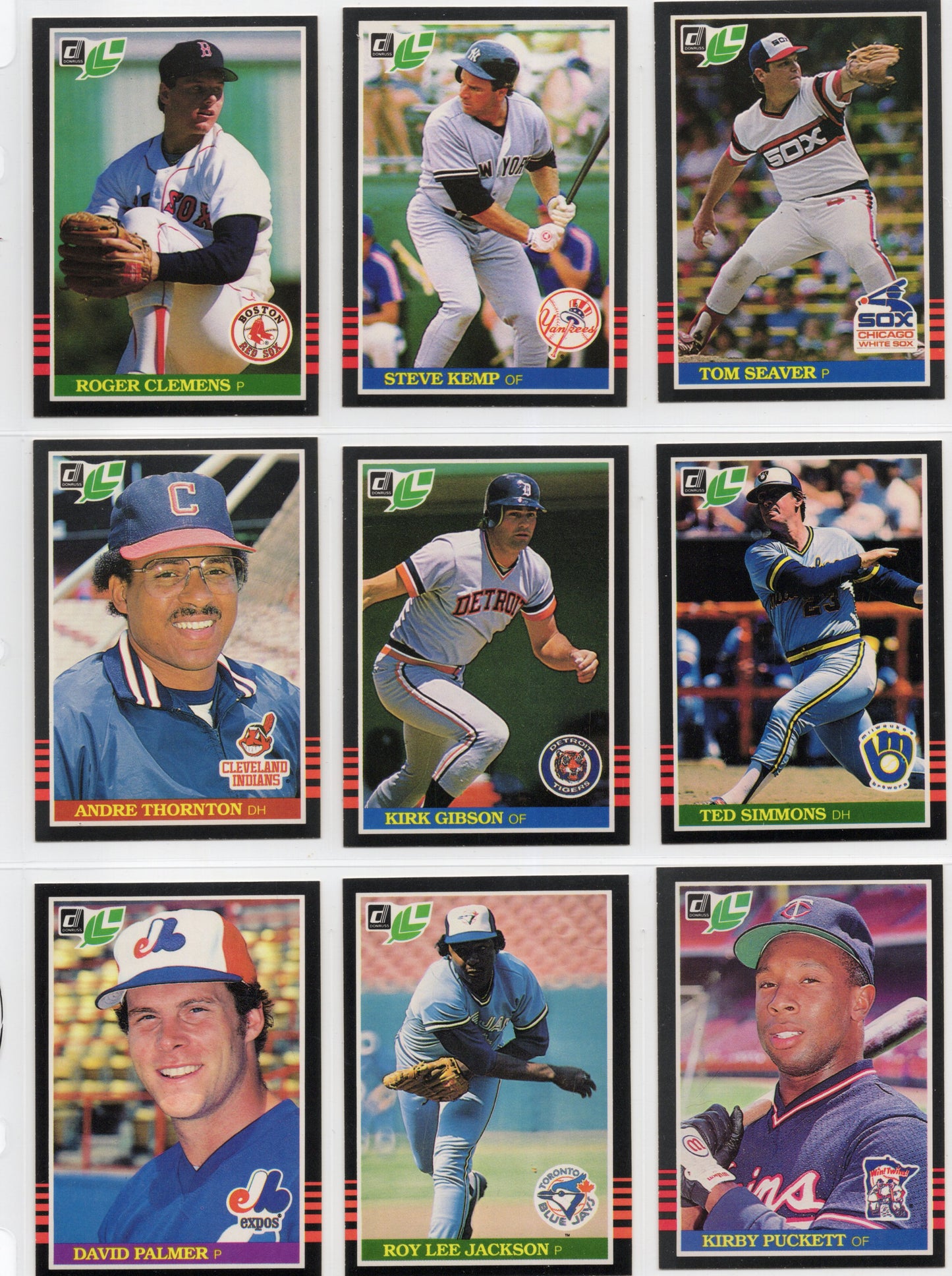 1985 Leaf Baseball Complete Set (259 Cards) + Lou Gehrig Puzzle