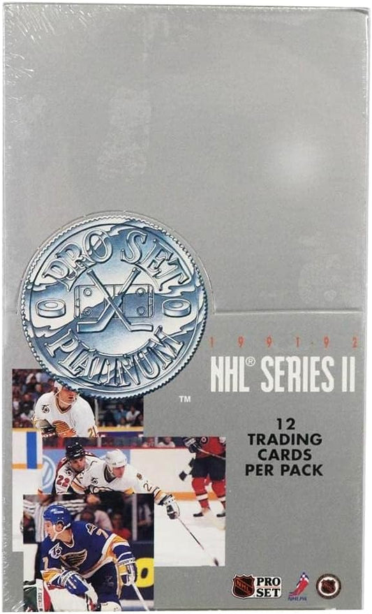 1991/92 Pro Set NHL Platinum Series 2 Hockey Card Wax Box (36 Packs) Sealed Lidstrom, Hasek Rookie