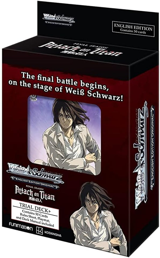 Weiss Schwarz Attack on Titan: Final Season Trial Deck+ (Sealed) TCG