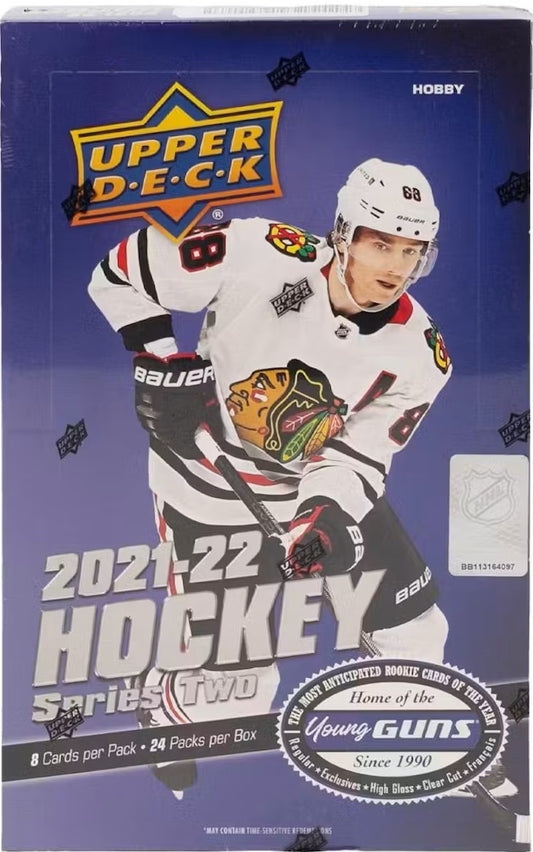 2021/22 Upper Deck NHL Hockey Series Two Hobby Box (24 Packs) Sealed