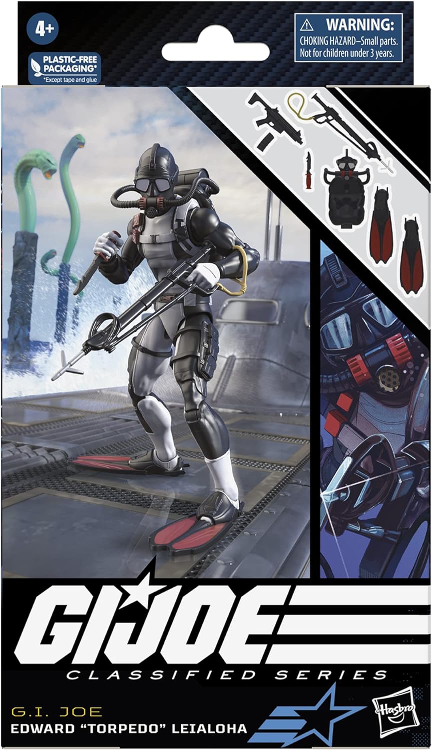 2023 Hasbro G.I. Joe Classified Series Edward "Torpedo" Leialoha Collectible Action Figure