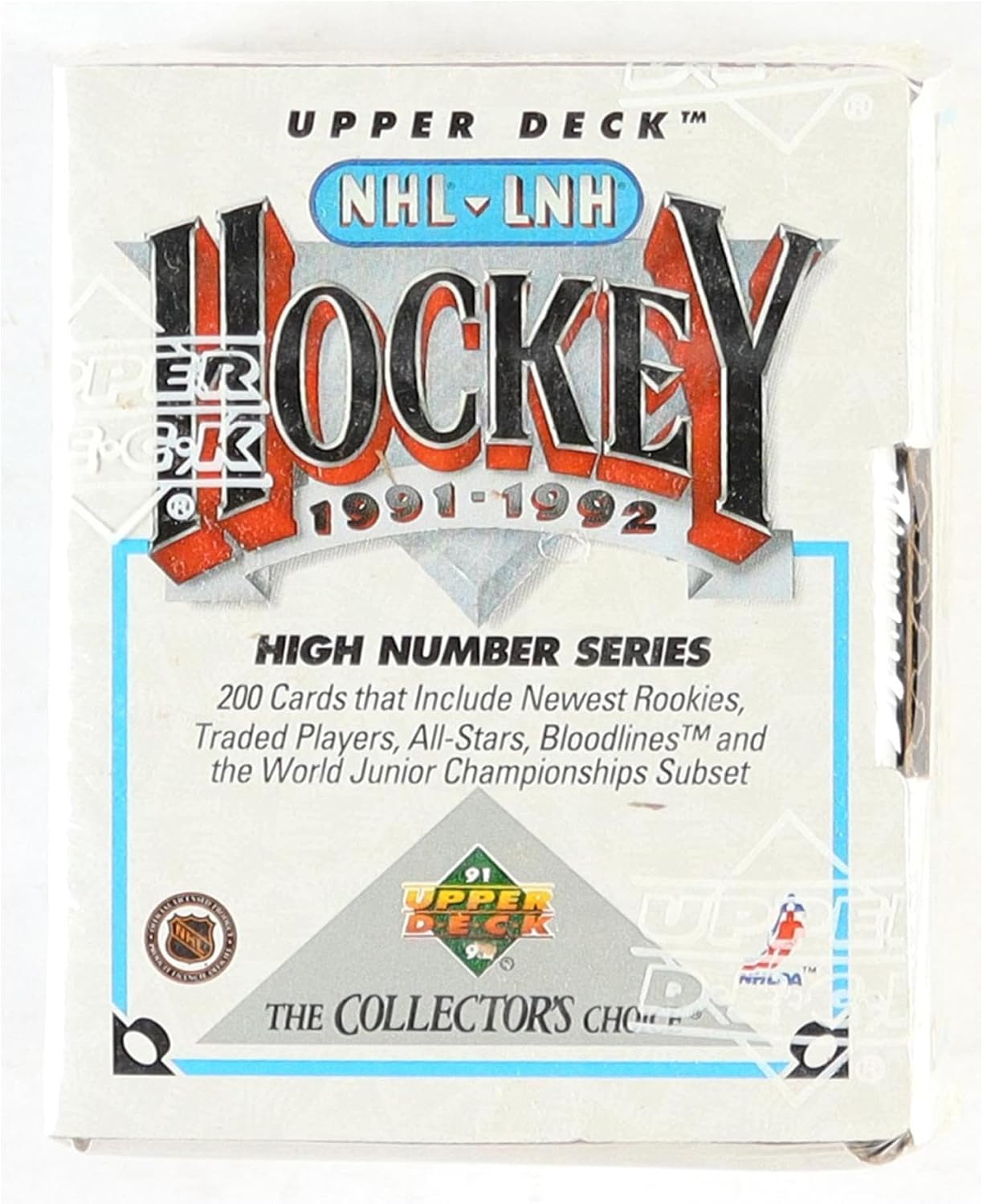 1991/92 Upper Deck NHL Hockey High Number Series Complete Set (200 Cards) Sealed
