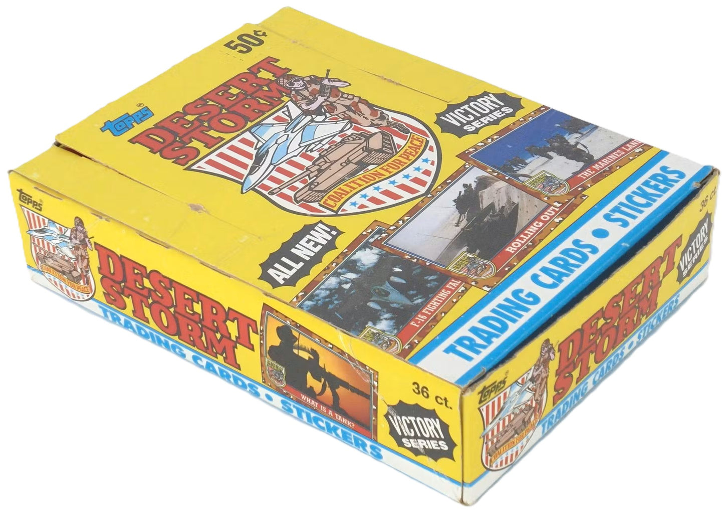 1991 Topps Desert Storm Victory Series Trading Card Wax Box (36 Packs)