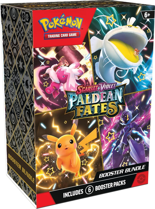 2024 Pokemon Scarlet & Violet Paldean Fates Booster Bundle Trading Card Game Box (6 Packs)