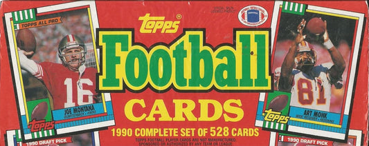 1990 Topps NFL Football Complete Factory Set (528 Cards) Sealed