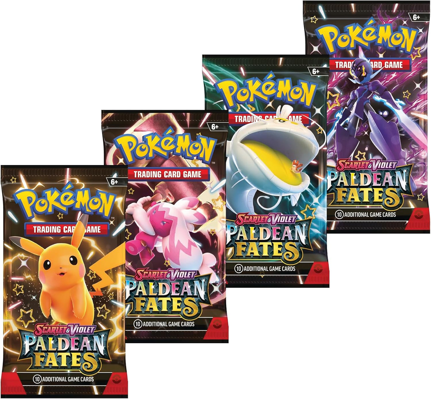 2024 Pokemon Scarlet & Violet Paldean Fates Booster Bundle Trading Card Game Box (6 Packs)