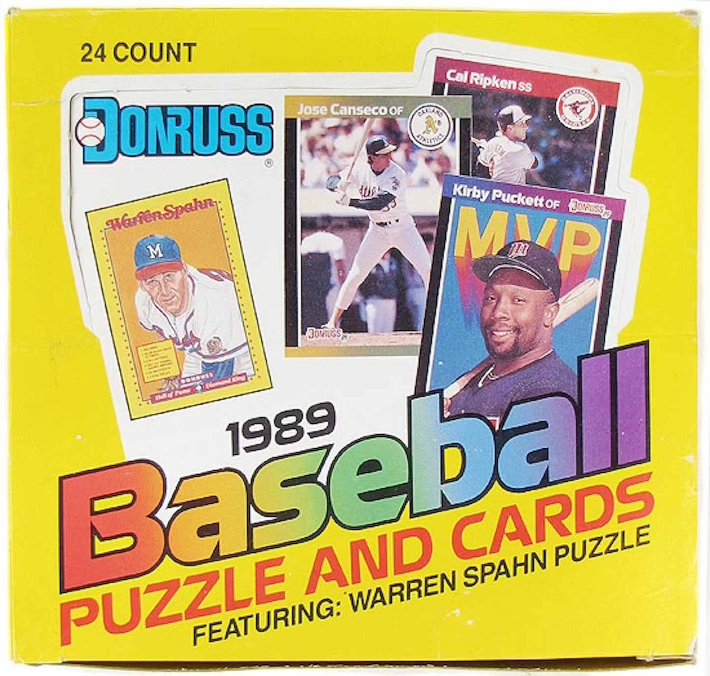 1989 Donruss Baseball Cards Cello Box (24 Packs)