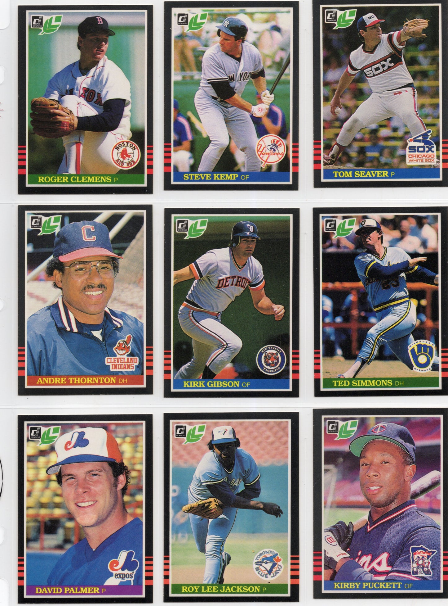 1985 Leaf Baseball Complete Set (259 Cards) + Lou Gehrig Puzzle