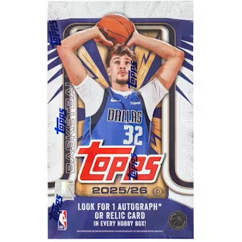 2025/26 Topps NBA Basketball Hobby Box (20 Packs) Possible Cooper Flagg Rookie