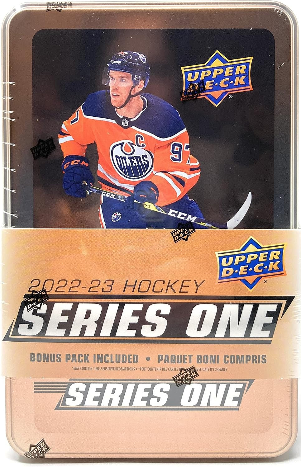 2022/23 Upper Deck Series One Hockey Cards Tin Box (9 Packs)