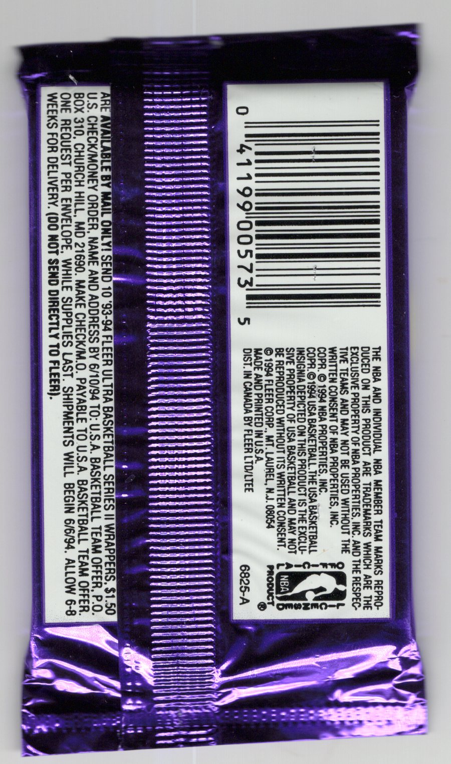 1993/94 Fleer Ultra Series 2 Basketball Card Factory Sealed Wax Pack (14 Cards) Posable Jordan Inserts