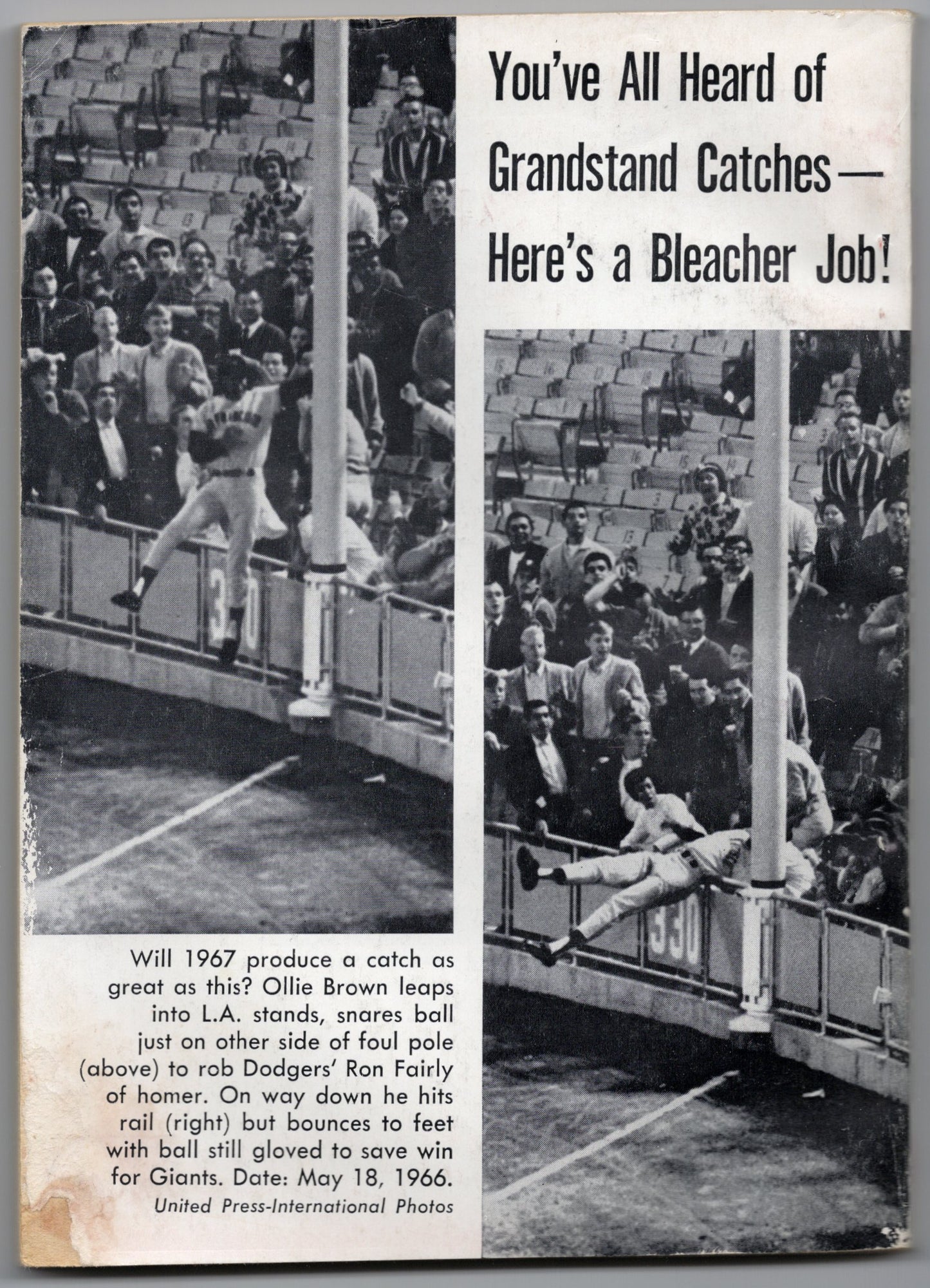 Baseball Digest Vintage Magazine (April 1967) Bonus Issue 32 Extra Pages