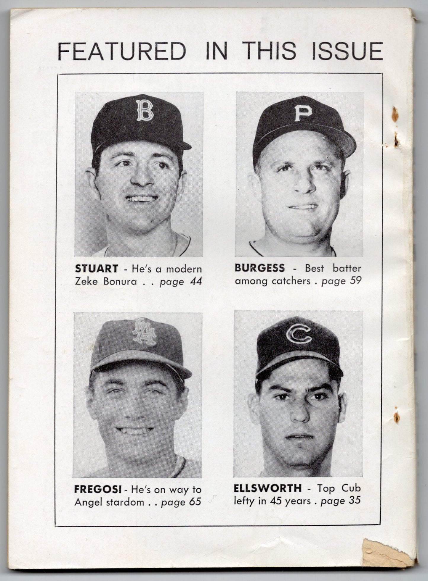 Baseball Digest Vintage Magazine (January 1964) Four in a Row
