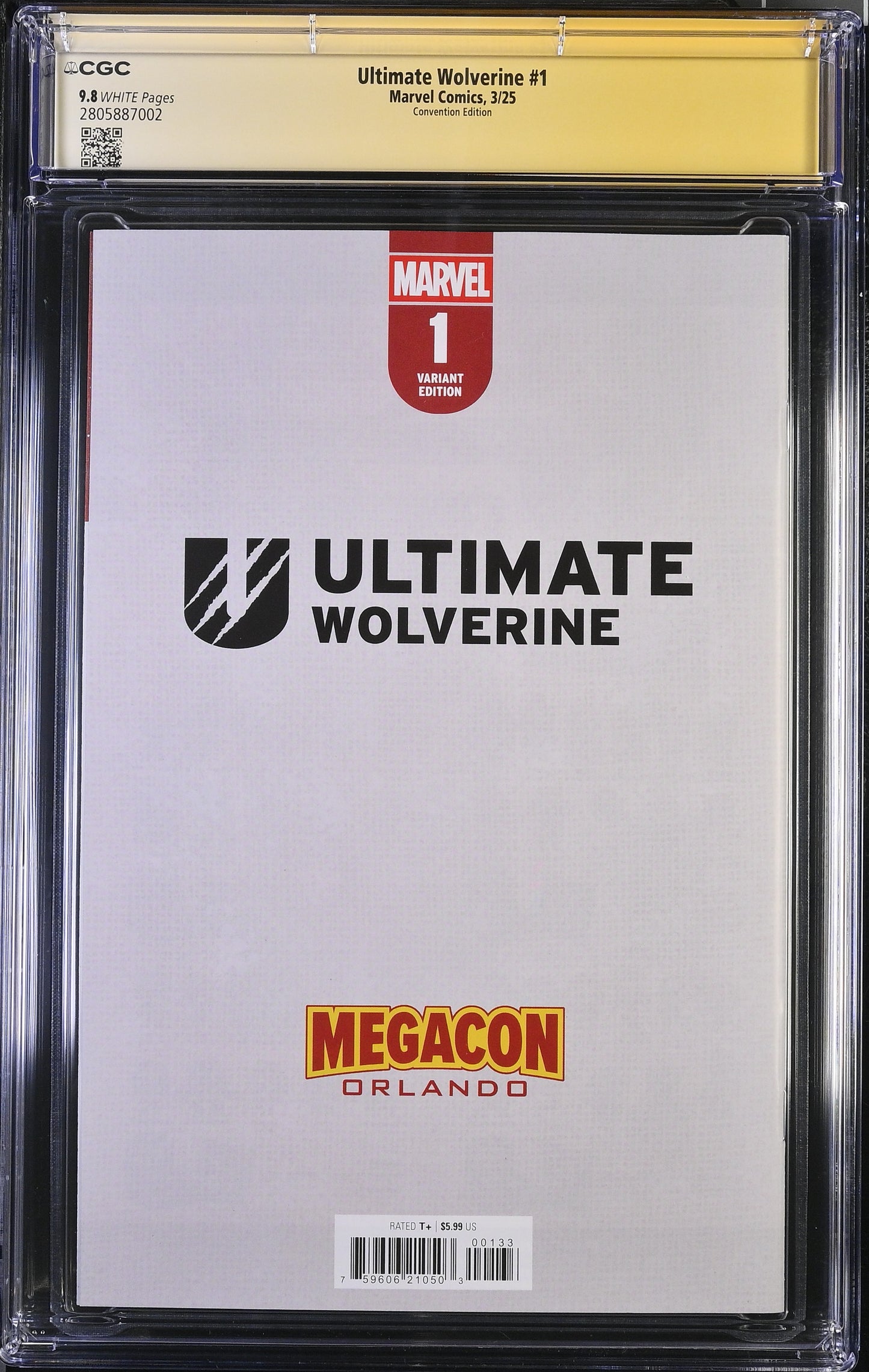 2025 Marvel Ultimate Wolverine #1 Graded Comic Book CGC 9.8 Signed by Chris Condon