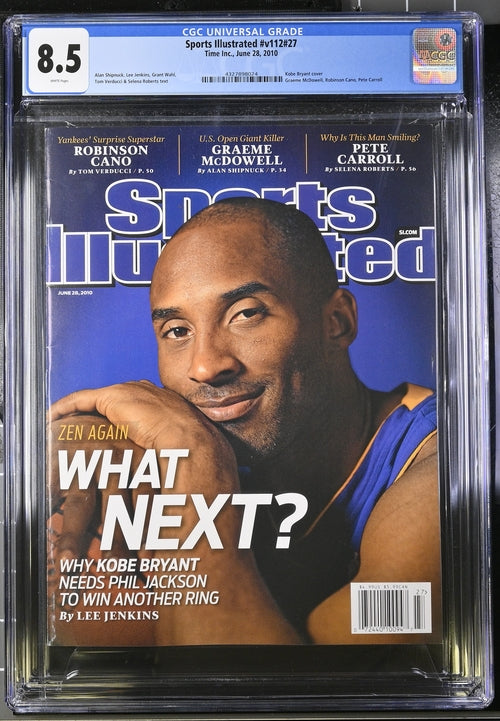 2010 Sports Illustrated #v112 #27 CGC 8.5 Kobe Bryant Cover Newsstand Edition