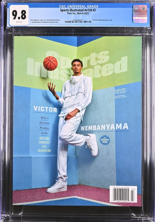 2023 Sports Illustrated Magazine Graded CGC 9.8 1st Victor Wembanyama Cover Newsstand Edition