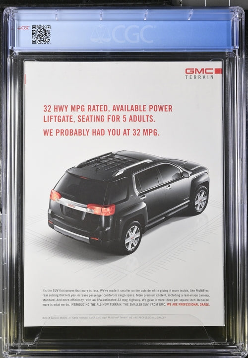 2010 Sports Illustrated #v112 #10 CGC 9.0 Sidney Crosby Cover Newsstand Edition