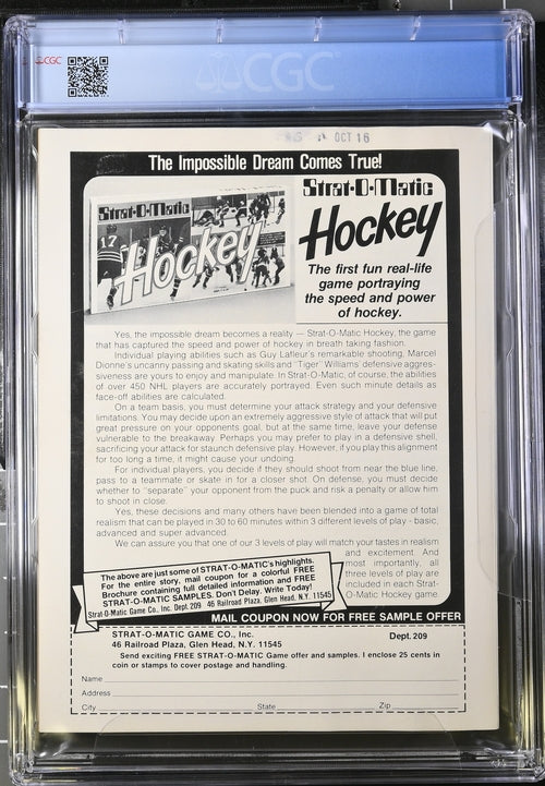 1981 The Hockey News Magazine Graded CGC 9.2 1981 Yearbook, Wayne Gretzky 1st Cover Newsstand