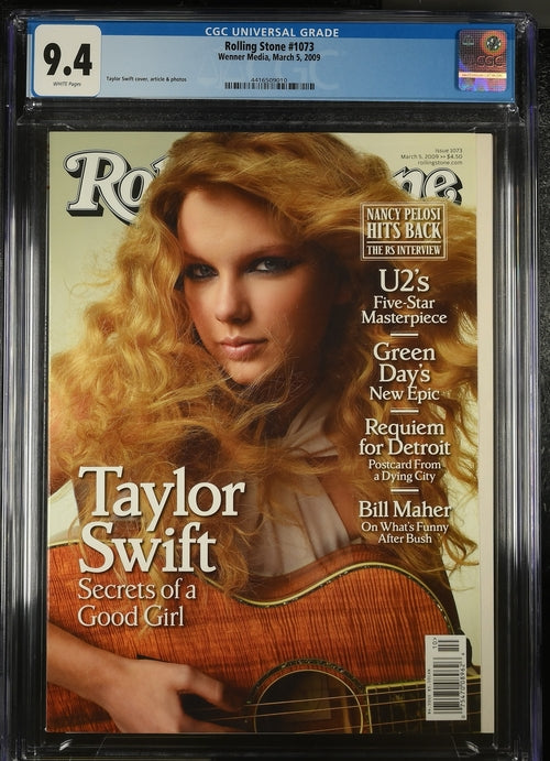 2009 Rolling Stone #1073 Graded Magazine (March,2009) CGC 9.4 1st Taylor Swift Cover Newsstand