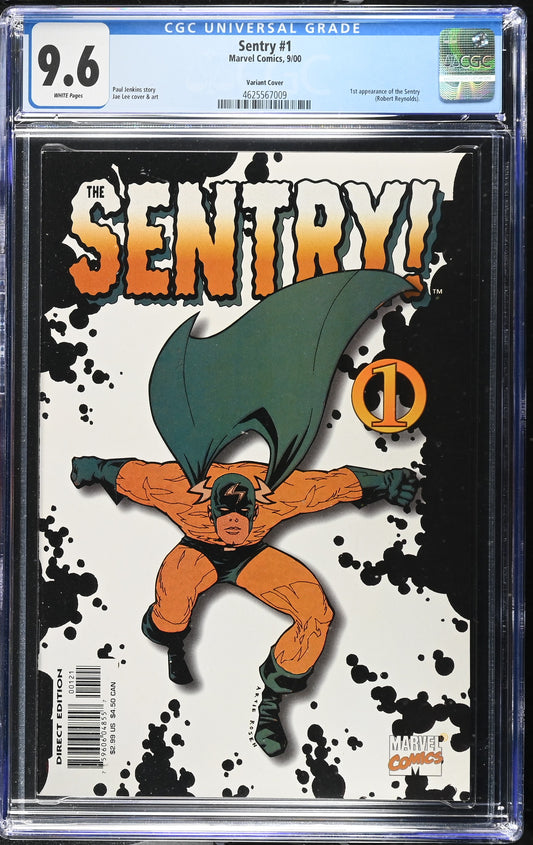 2000 Marvel Comics Sentry #1 Graded Comic Book CGC 9.6 Variant Cover