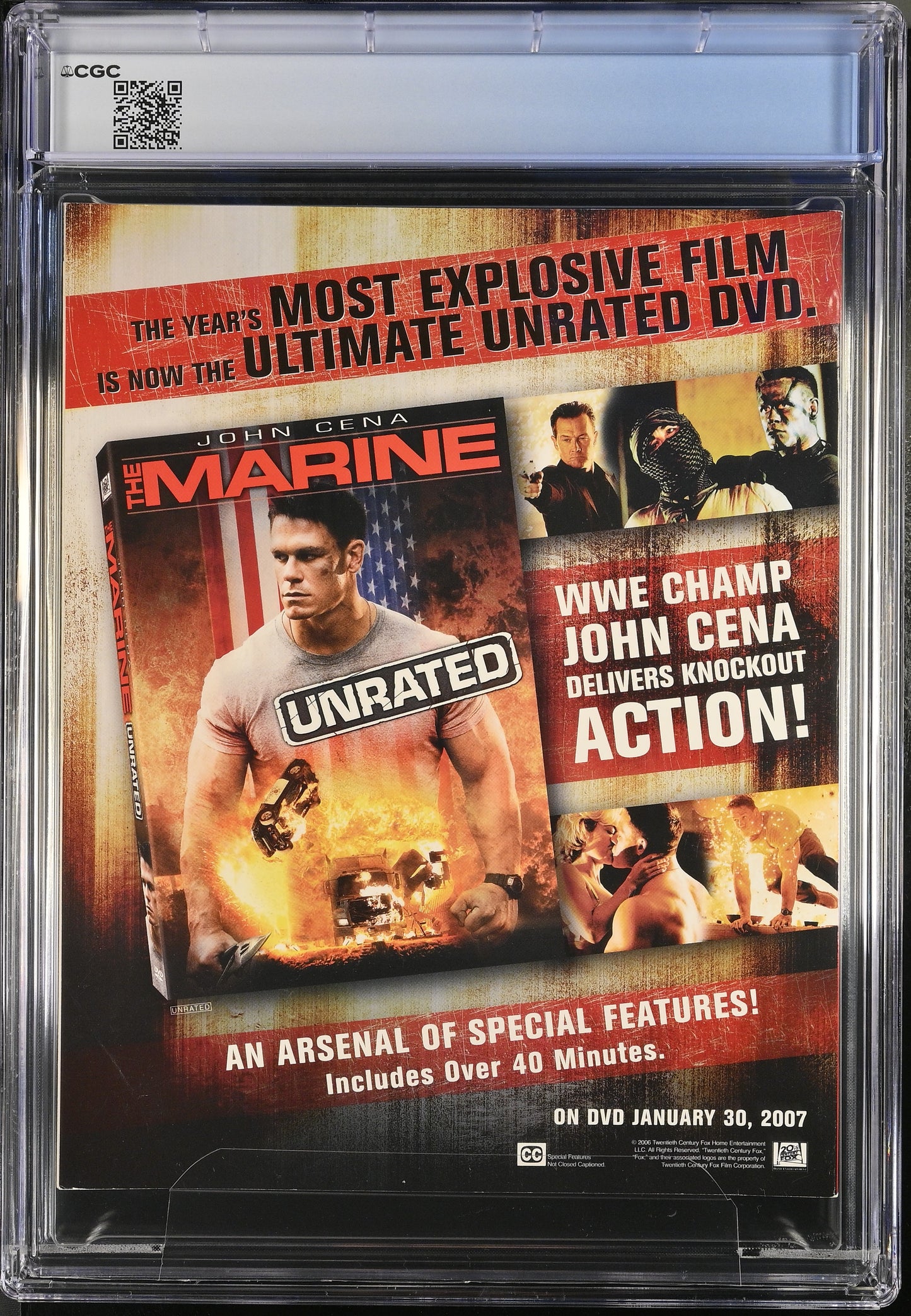 2007 WWE #8 Graded Magazine CGC 8.0 Newsstand John Cena Cover Top POP 1