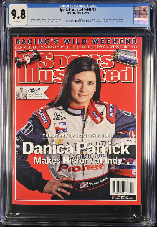 2005 Sports Illustrated #v102 #23 Graded Magazine CGC 9.8 Newsstand Danica Patrick Cover Top POP