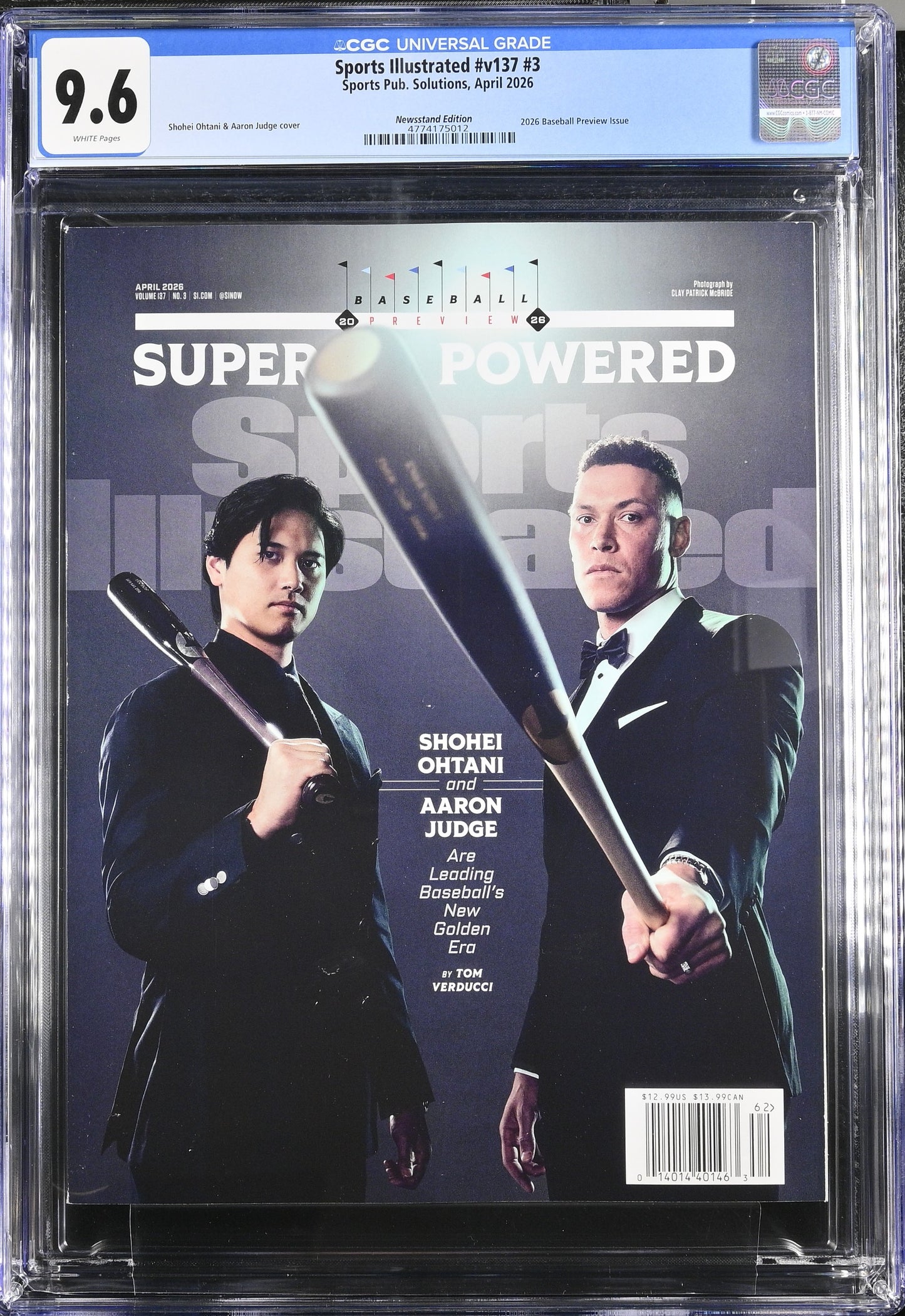 2026 Sports Illustrated Graded Magazine CGC 9.6 Newsstand #v137 #3 Shohei Ohtani Aaron Judge