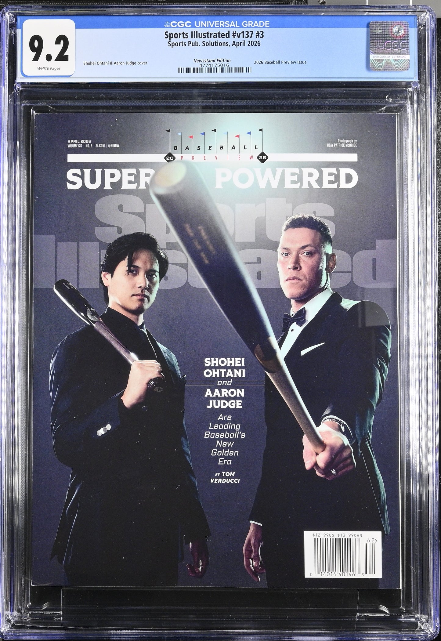 2026 Sports Illustrated MLB Preview – Shohei Ohtani & Aaron Judge (CGC 9.2 Newsstand Edition)