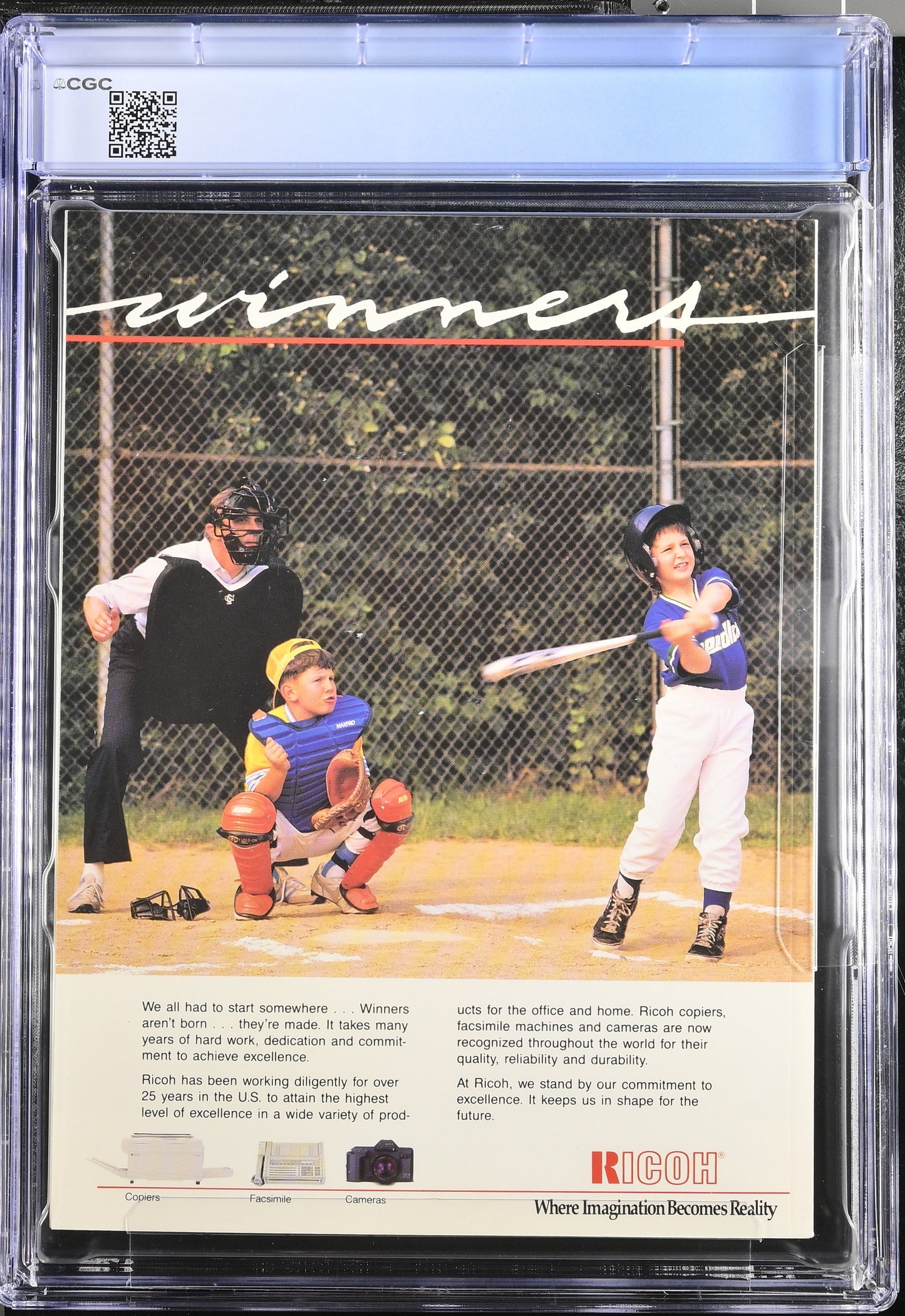 1991 MLB All-Star Game Official Program CGC 9.6  – SkyDome, Toronto Top POP 1