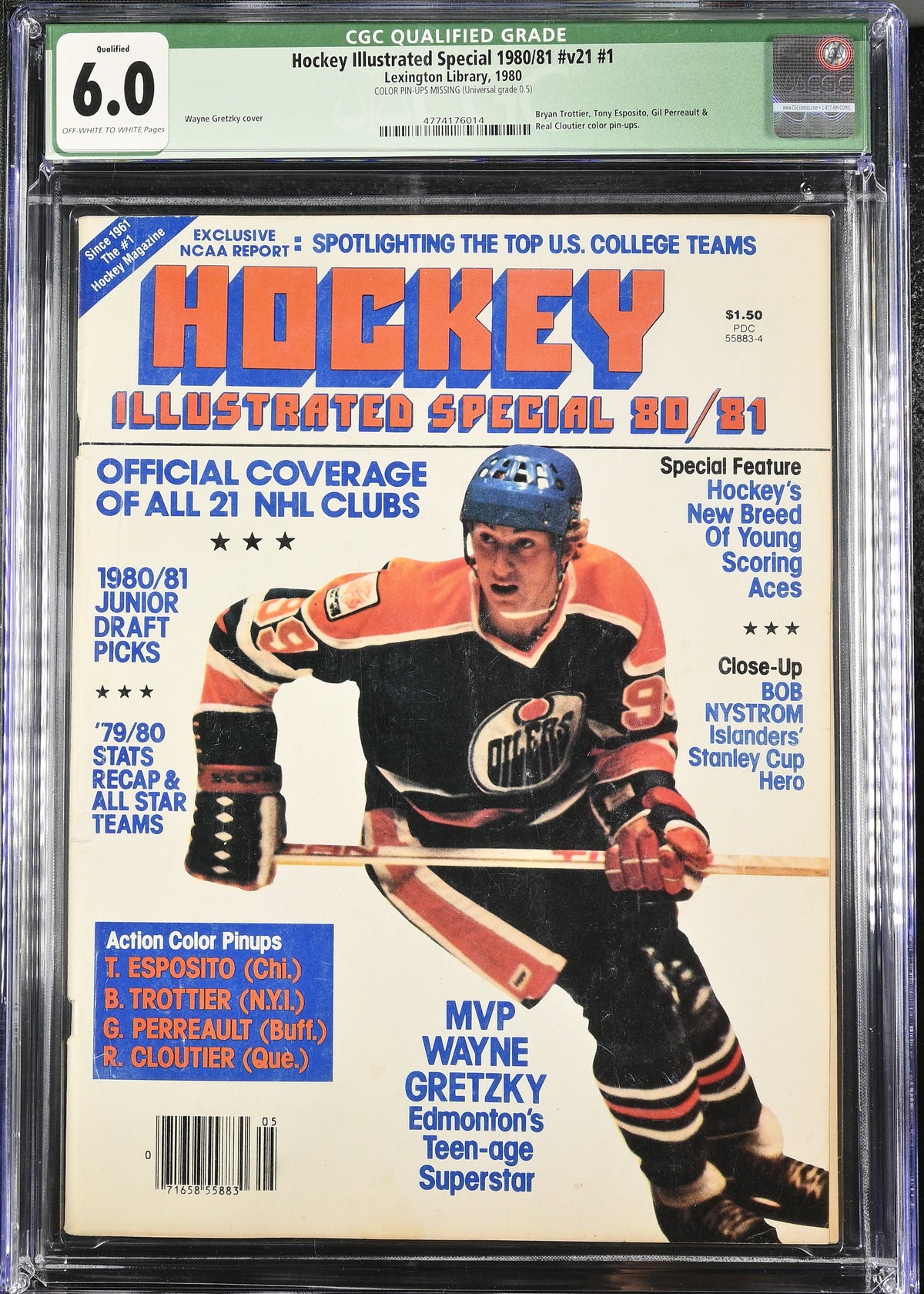 1980 Hockey Illustrated Special 1980/81 #v21 #1 Graded Magazine CGC Qualified 6.0 Wayne Gretzky Cover
