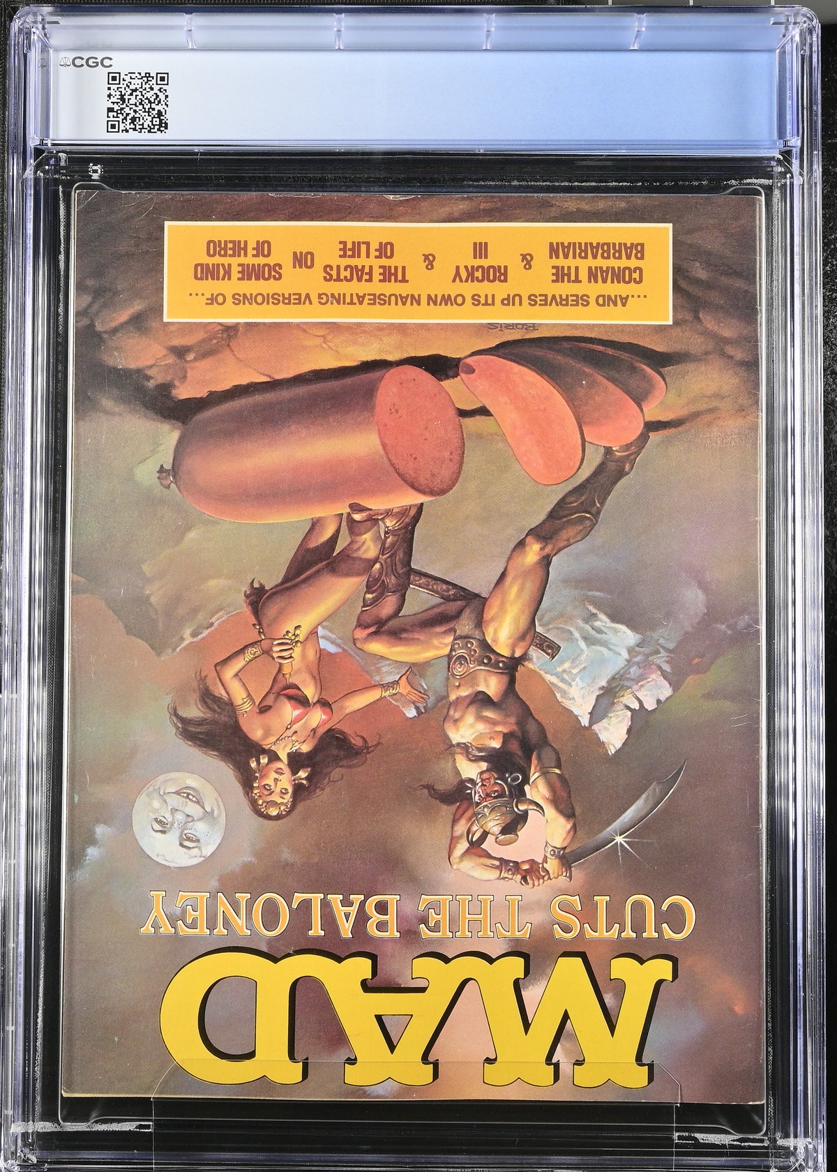 1982 Mad #235 Graded Magazine CGC 6.0 Newsstand Rocky III & Conan the Barbarian Parody