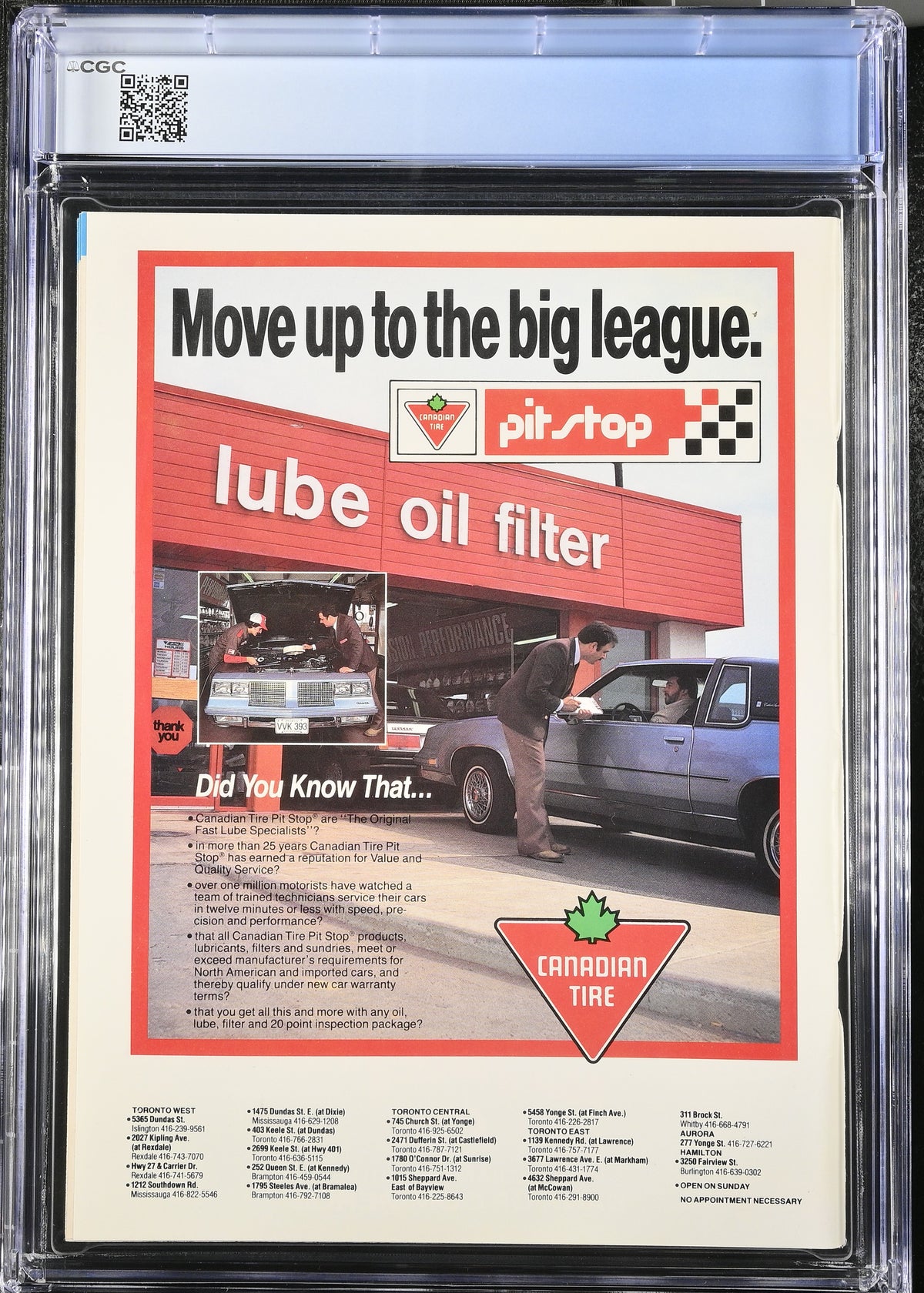 1985 American League Championship Series Program Graded Magazine CGC 8.5 Kansas City Royals vs. Toronto Blue Jays