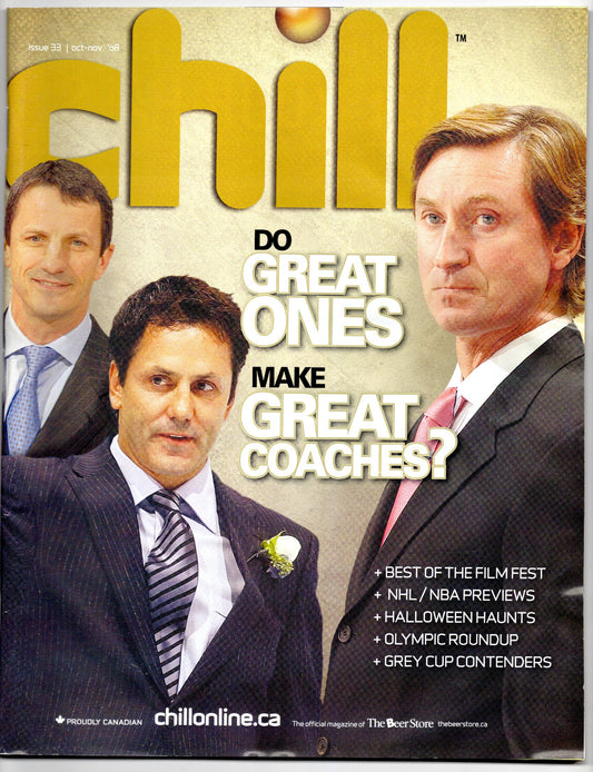 Chill Vintage Magazine (October 2008) Great Ones Cover Wayne Gretzky