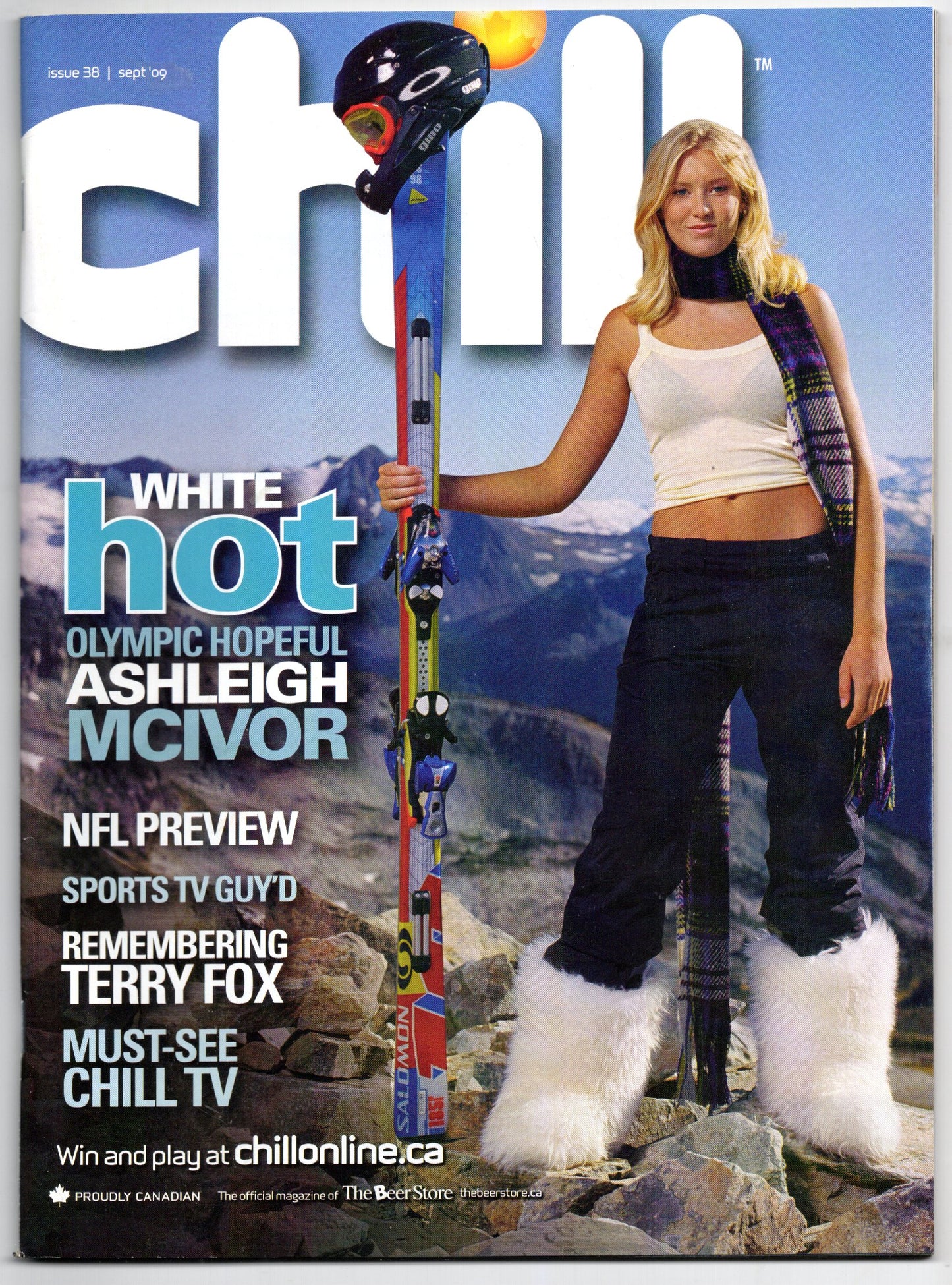 Chill Vintage Magazine (September 2009) Ashleigh McIvor Cover VG Condition