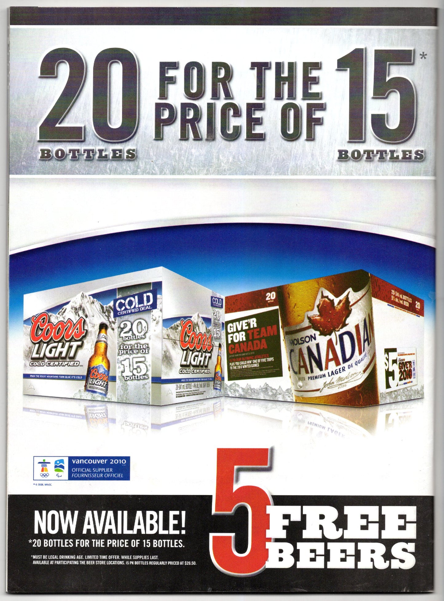 Chill Vintage Magazine (October 2009) Olympics Hockey Cover VG Condition