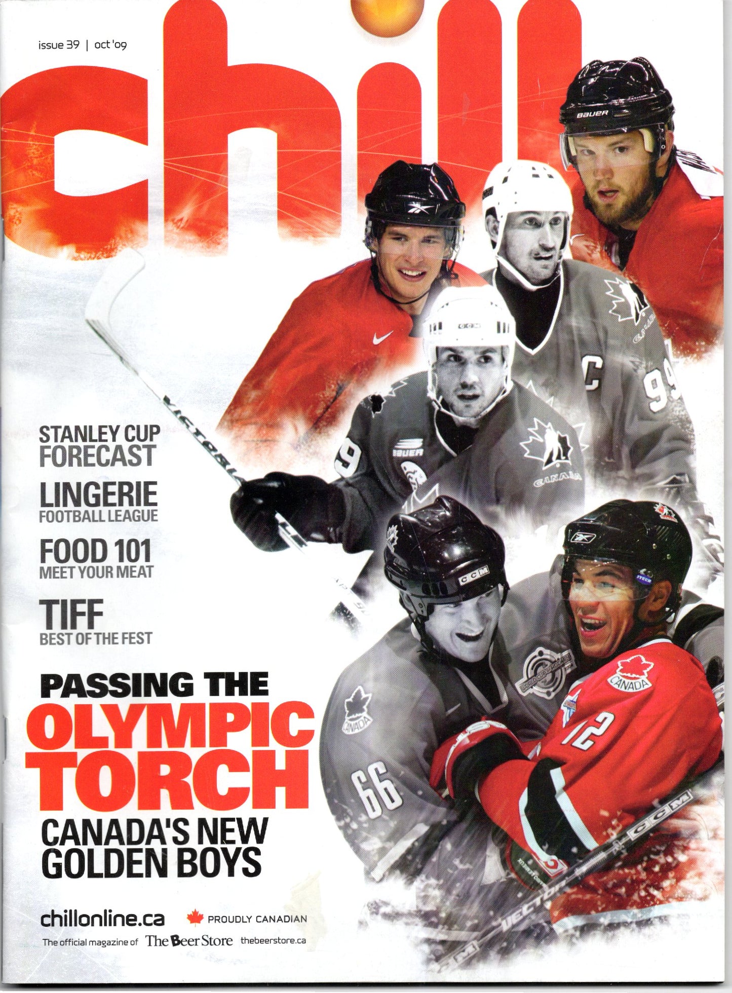 Chill Vintage Magazine (October 2009) Olympics Hockey Cover VG Condition