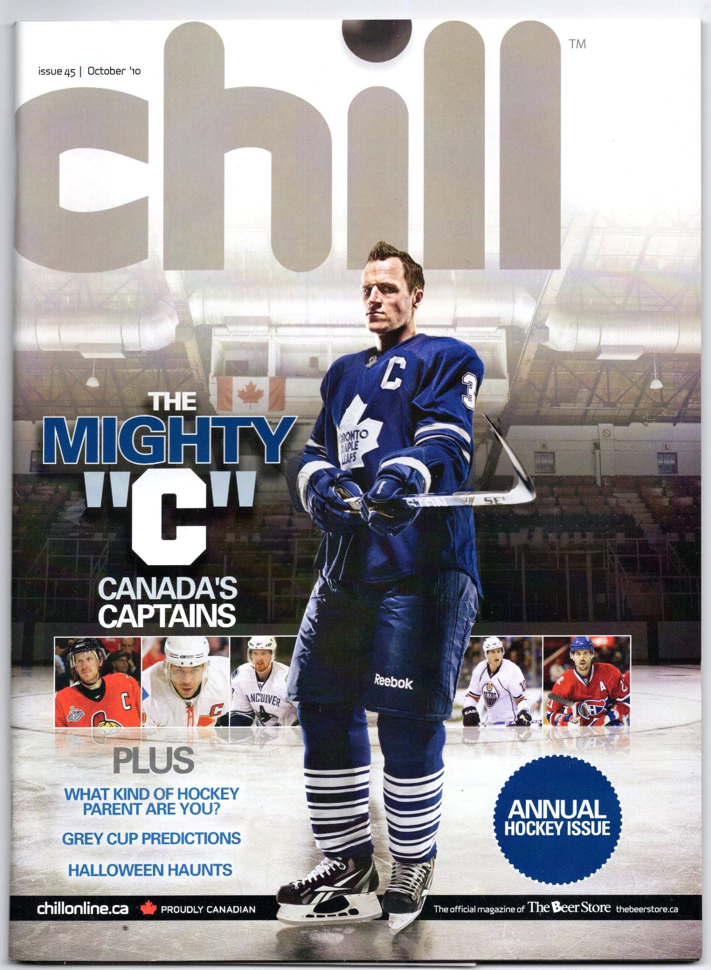 Chill Vintage Magazine (October 2010) Dion Phaneuf Cover EX Condition