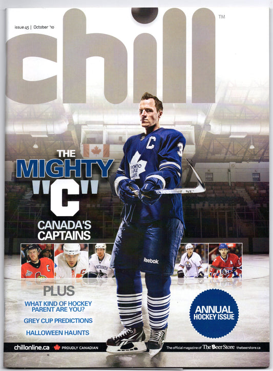 Chill Vintage Magazine (October 2010) Dion Phaneuf Cover EX Condition