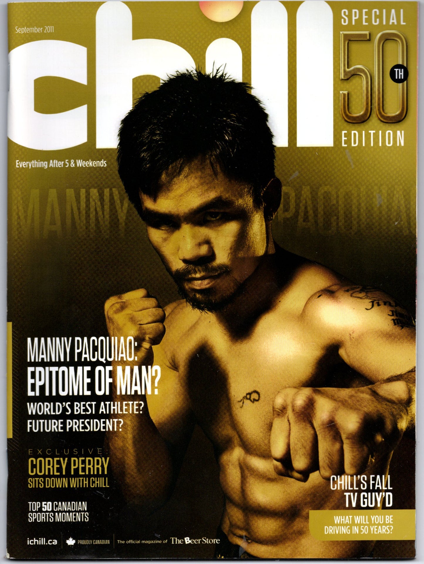 Chill Vintage Magazine (September 2011) Manny Pacquiao VG Condition
