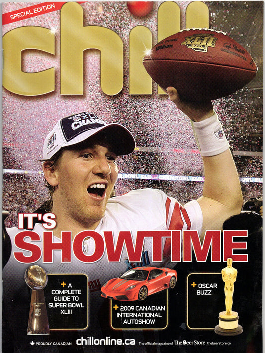 Chill Vintage Magazine (January 2009) Super Bowl XLIII Special Edition Eli Manning