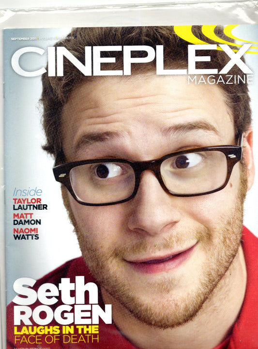 Cineplex Vintage Magazine (September 2011) Seth Rogen Cover EX Condition (Sealed)