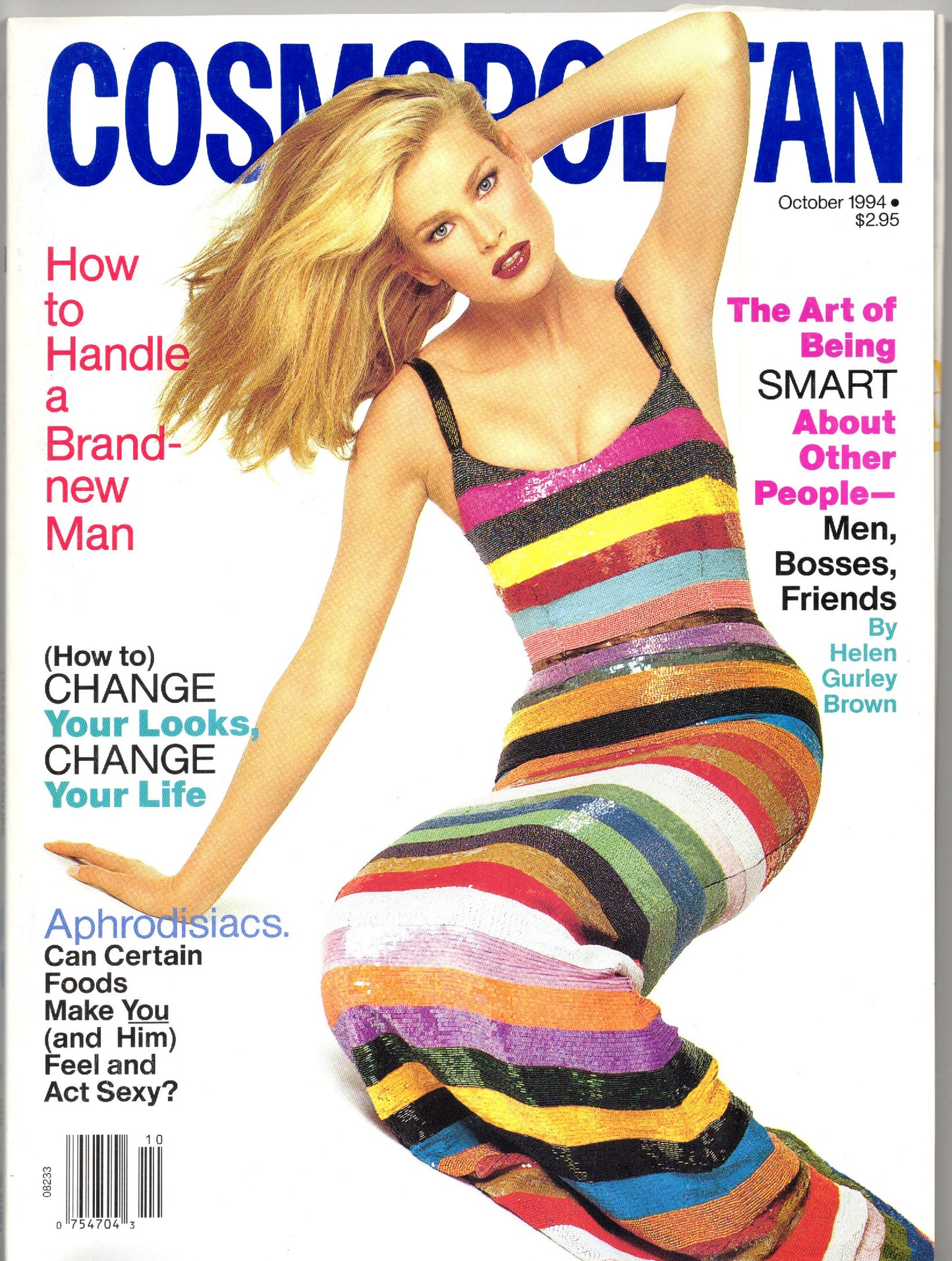 Cosmopolitan Monthly Vintage Fashion Magazine (October 1994) Meghan Douglas Cover
