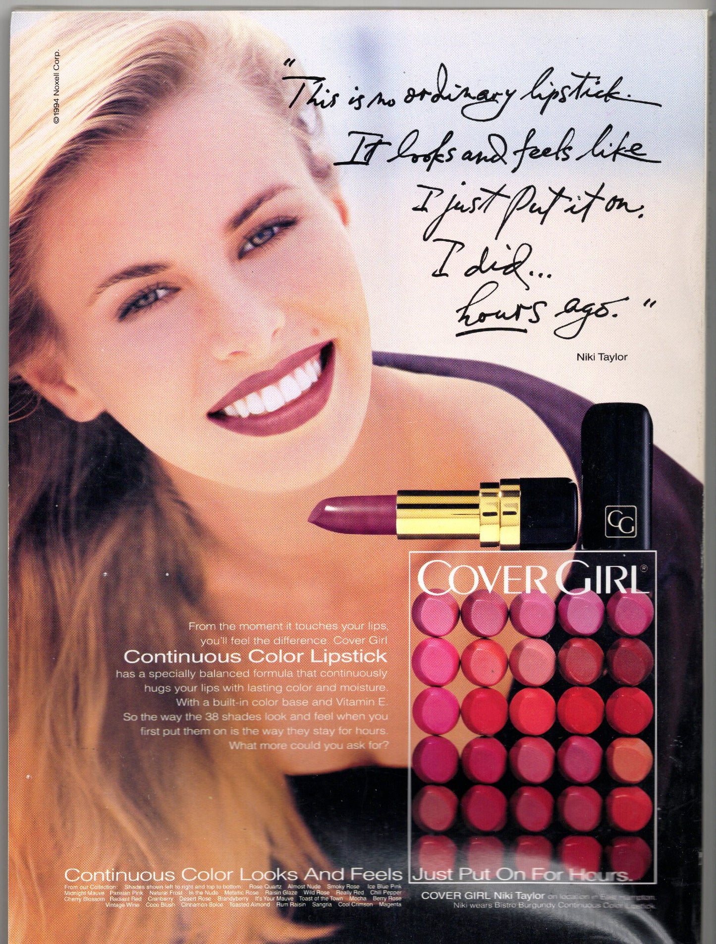 Cosmopolitan Monthly Vintage Fashion Magazine (November 1994) Cindy Crawford Cover